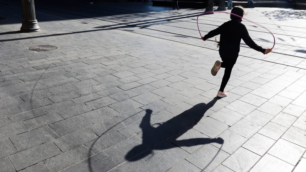 People on Jaffa Street in Jerusalem, during Israel's third nationwide lockdown, Sunday, January 10, 2020.