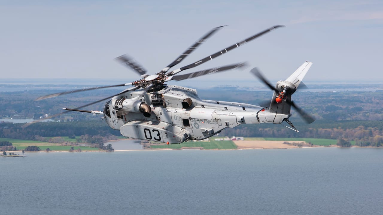  The Sikorsky CH-53K King Stallion.