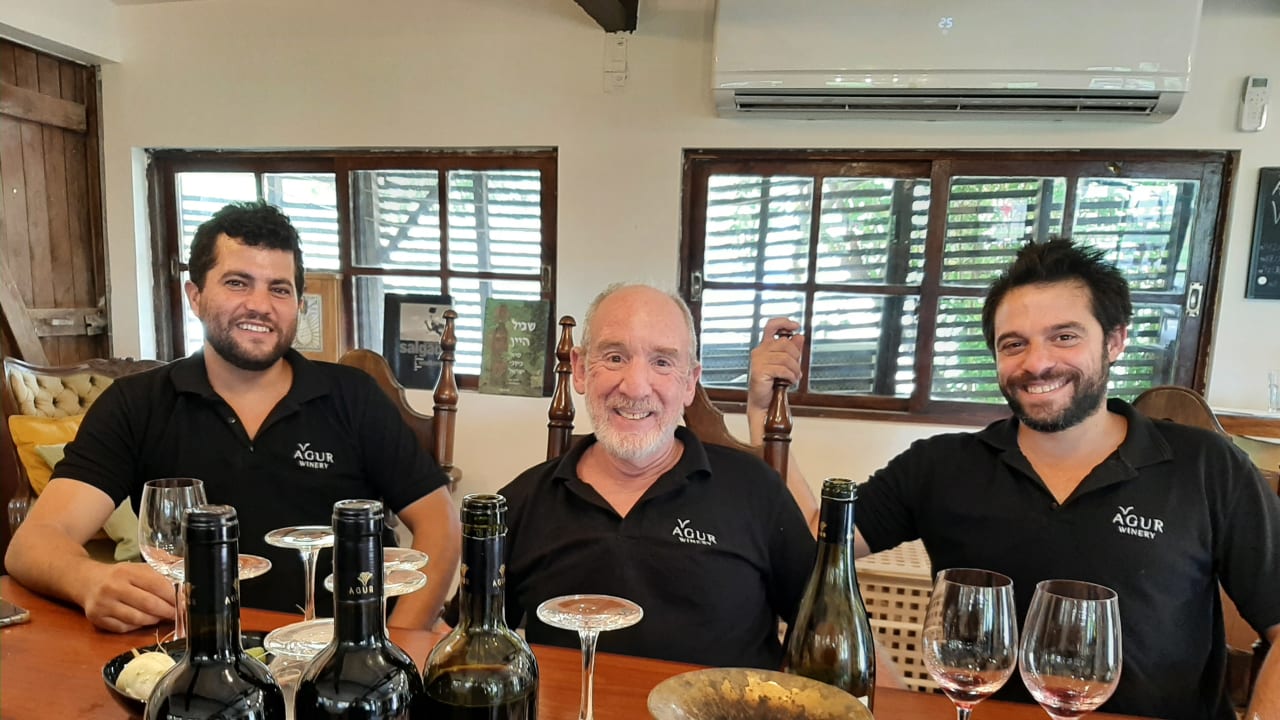  THE THREE musketeers representing the past and future of Agur Winery (from L): CEO Elad Katz, founder Shuki Yashuv & winemaker Eyal Drory.