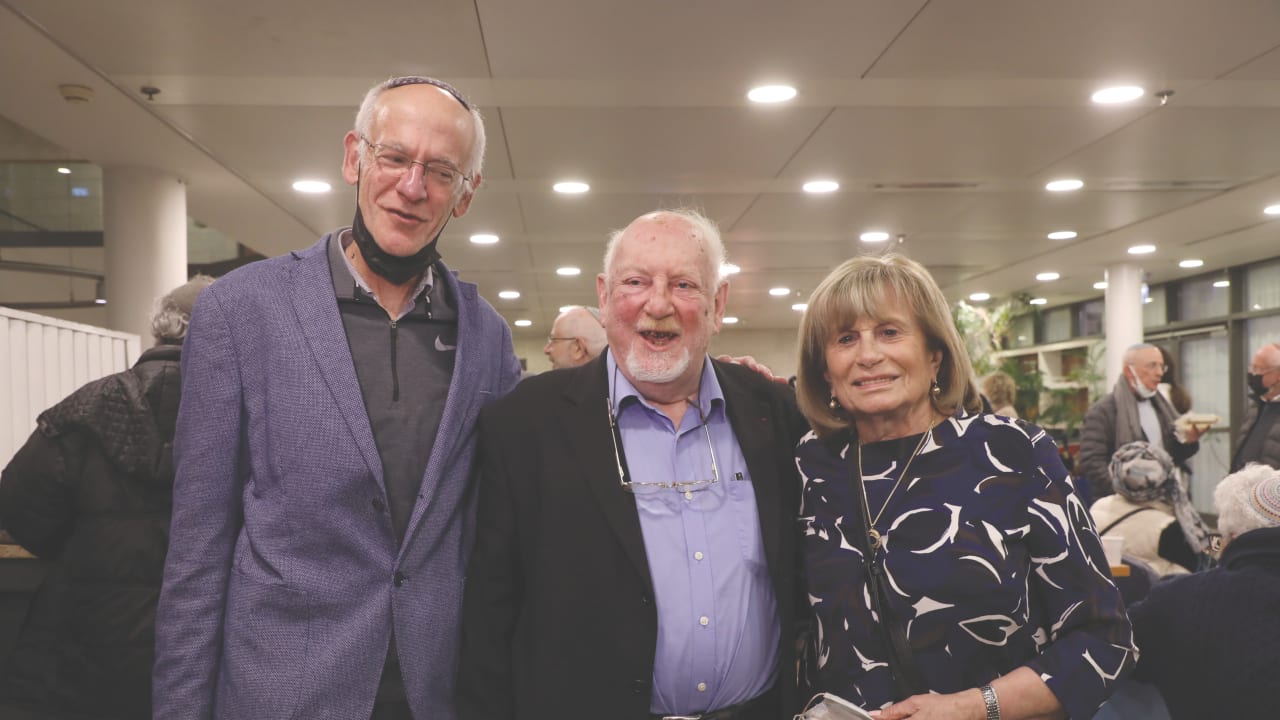  FROM LEFT: Prof. Meron Isaacson, Prof. Michel Revel, Claire Revel.