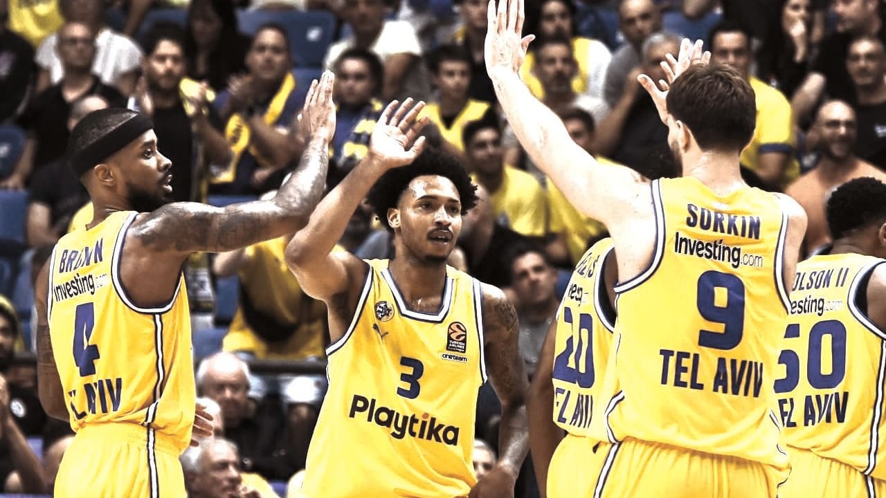  JALEN ADAMS demonstrated his potential to Israeli basketball fans last season with Hapoel Jerusalem. Now, the 26-year-old guard (3) is playing for Maccabi Tel Aviv.