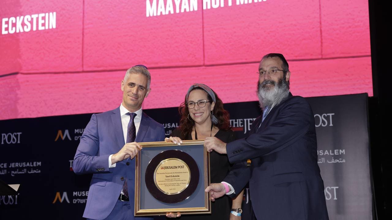 IFCJ head Yael Eckstein receives Humanitarian Award at 'Post ...