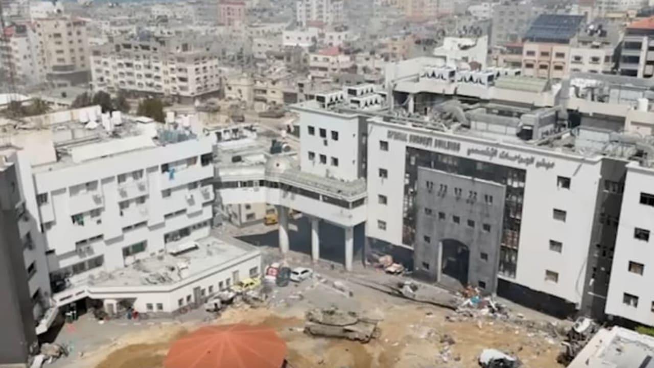  Las FDI llevan a cabo operaciones en el Hospital Shifa de Gaza. 25 de marzo de 2024.
