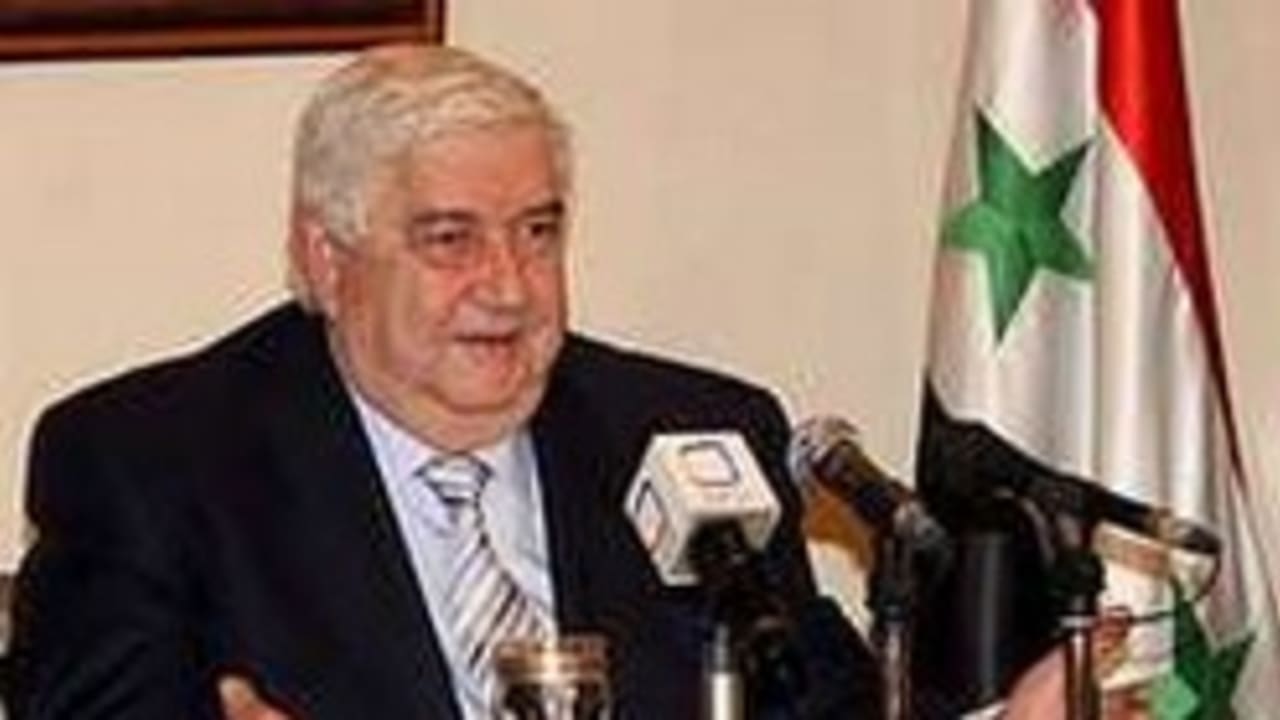 Syrian Foreign Minister Walid Moallem