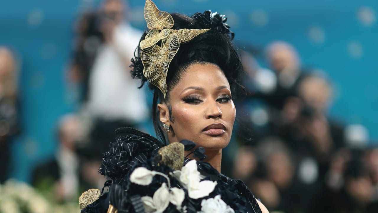 Nicki Minaj attends the 2025 Met Gala Celebrating "Superfine: Tailoring Black Style" at Metropolitan Museum of Art on May 05, 2025 in New York City.