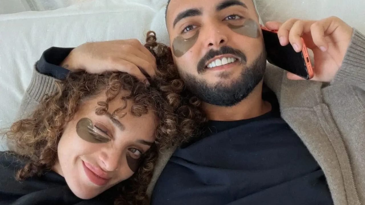 This couple is also trying facial treatments