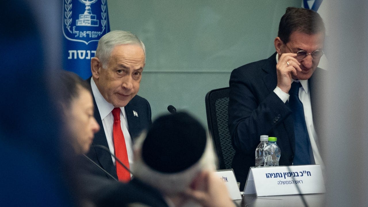 Prime Minister Benjamin Netanyahu attends a Defense and Foreign Affairs Committee meeting at the Knesset, in Jerusalem, February 5, 2026