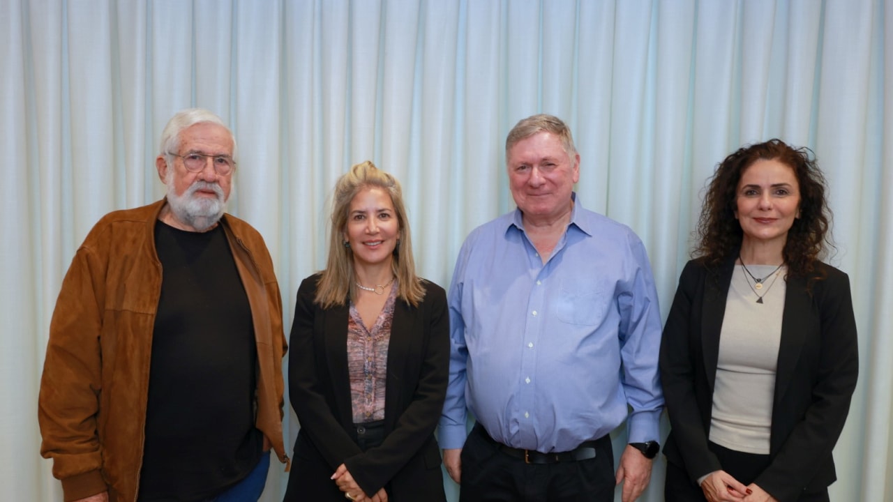 Bank Hapoalim’s public committee (from L): Amram Mitzna, Naama Halevi-Peer, Noam Hanegbi, and Sharona Tarshish.