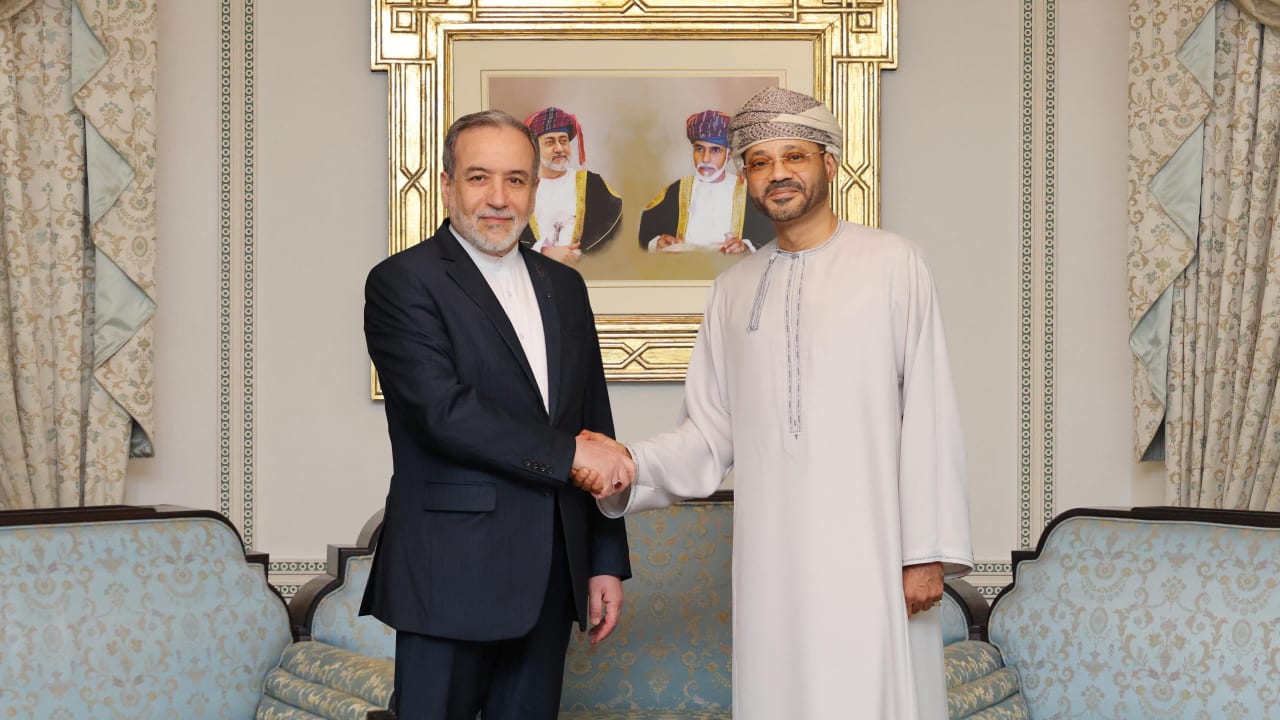 Iranian Foreign Minister Abbas Araqchi meets with Omani Foreign Minister Sayyid Badr Albusaidi in Muscat, Oman, February 6, 2026.