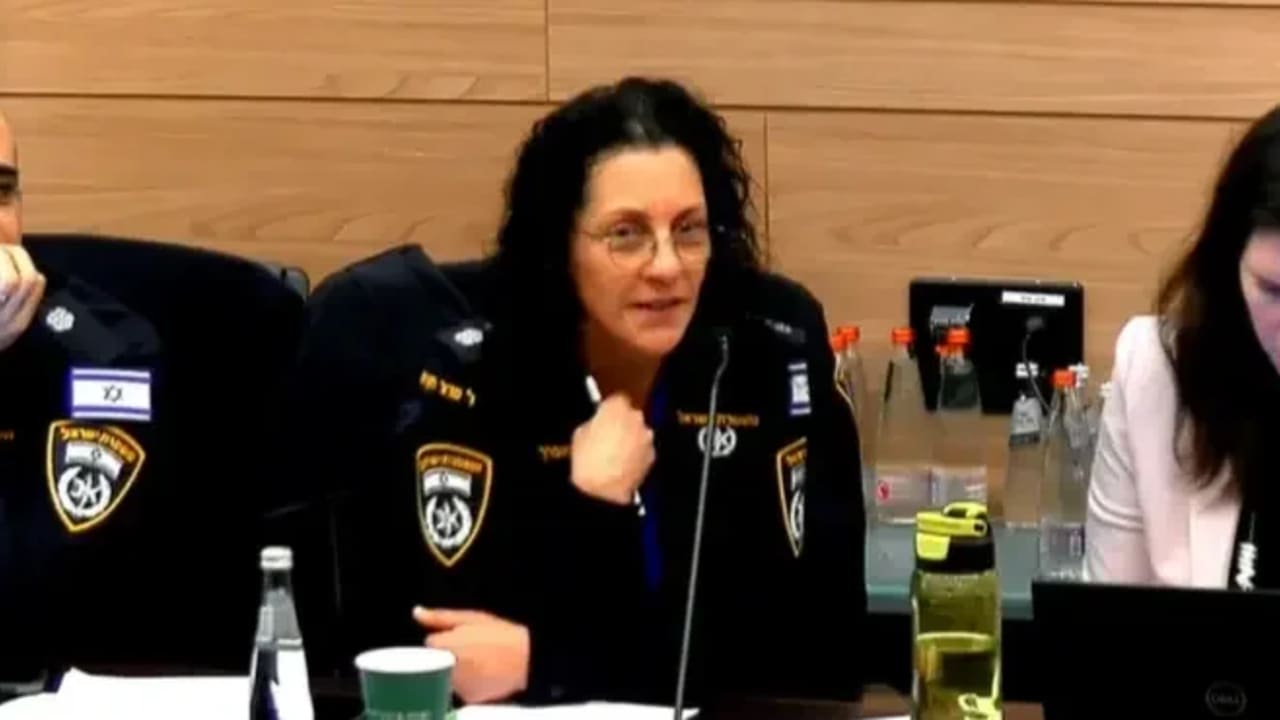 Senior Israel Police officer Ruti Hauslich, addressing a Knesset panel.