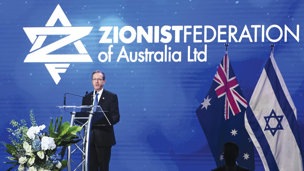 President Isaac Herzog brings Israel’s embrace to Australian Jews as protests rage outside