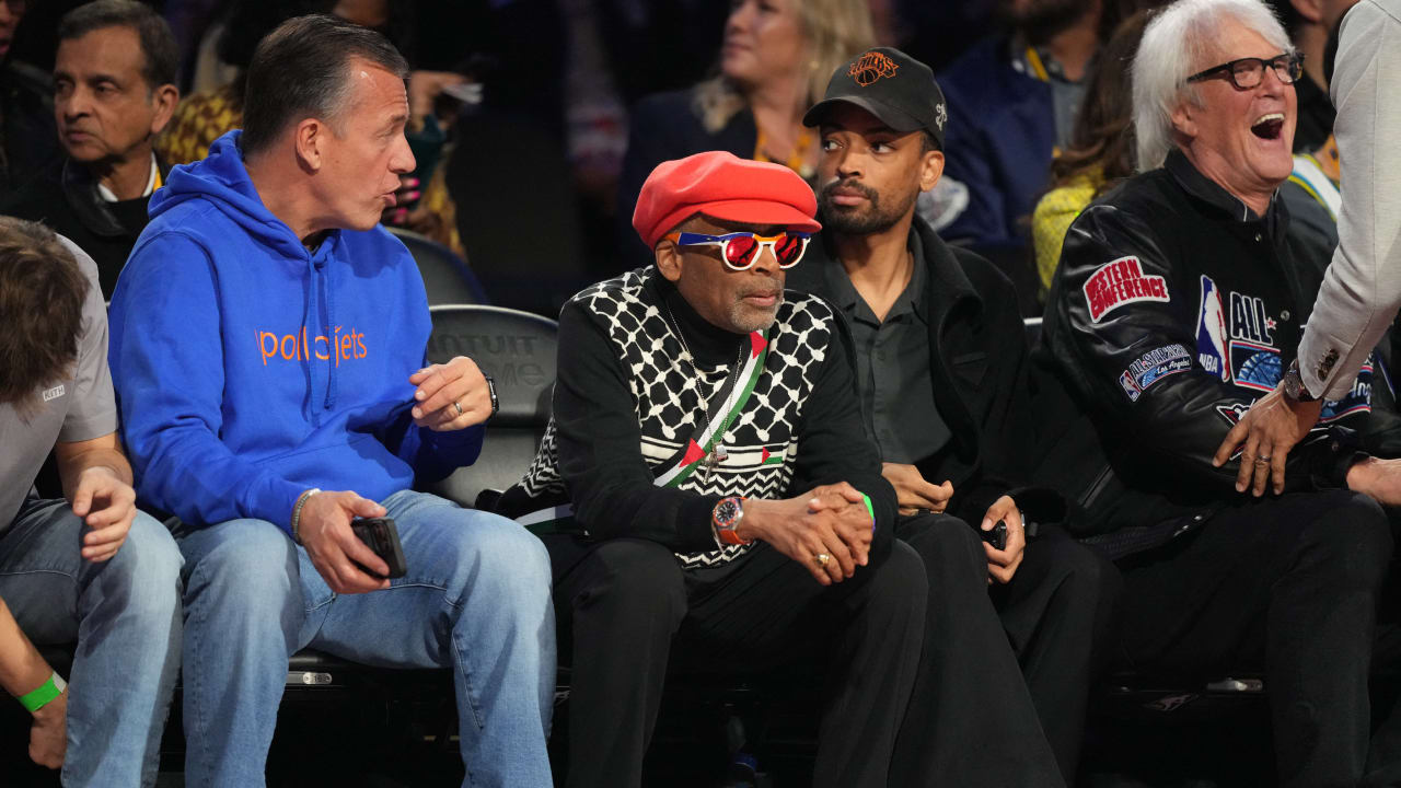 Spike Lee, Kyrie Irving wear pro-Palestinian outfits to NBA All-Star Game featuring Israeli player