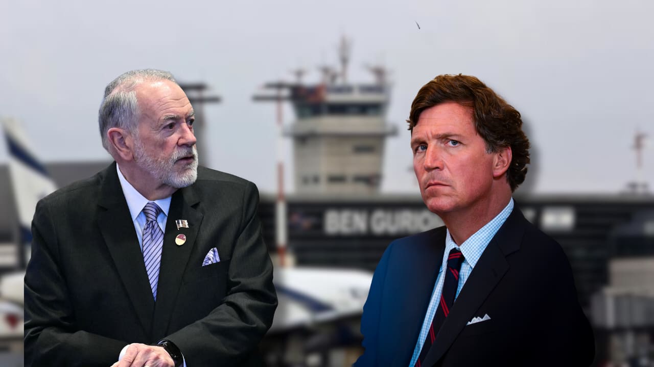 Tucker Carlson accuses Huckabee of 'prioritizing Israel' in combative Ben-Gurion Airport interview