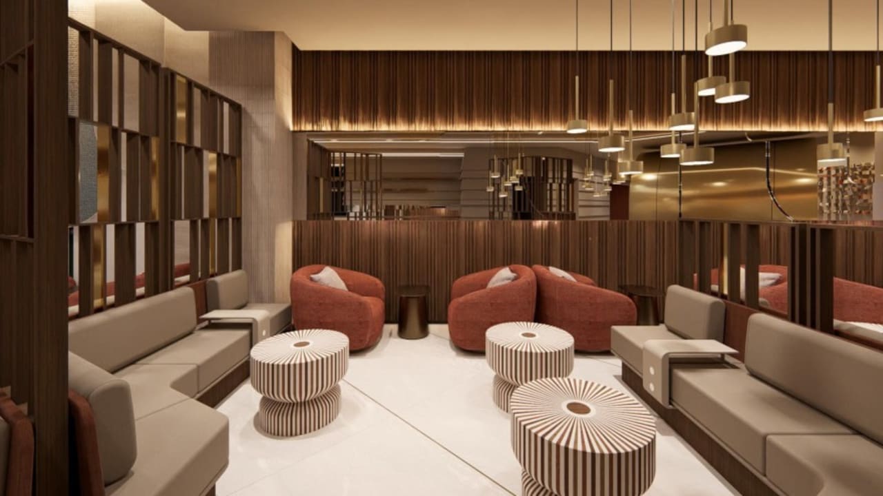 The new JETEX lounge for American Express clients.