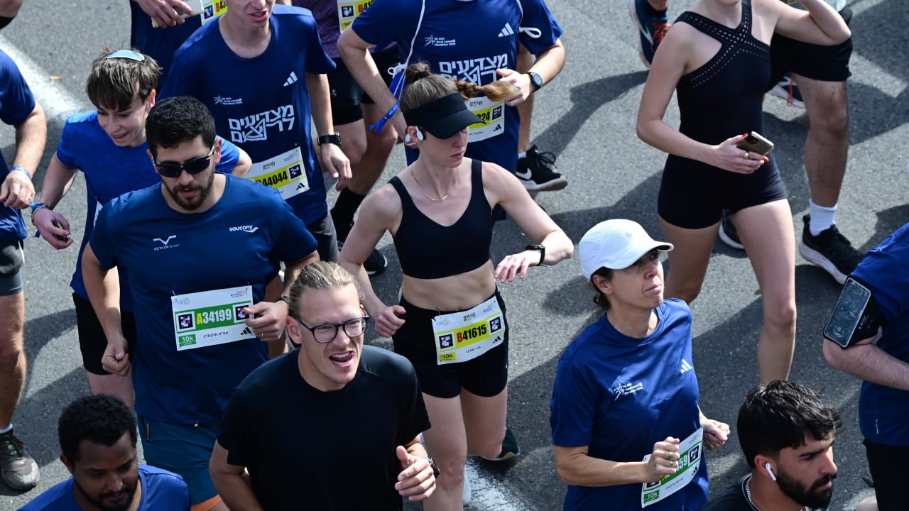 RUNNERS AT the Tel Aviv marathon, February 27, 2026.
