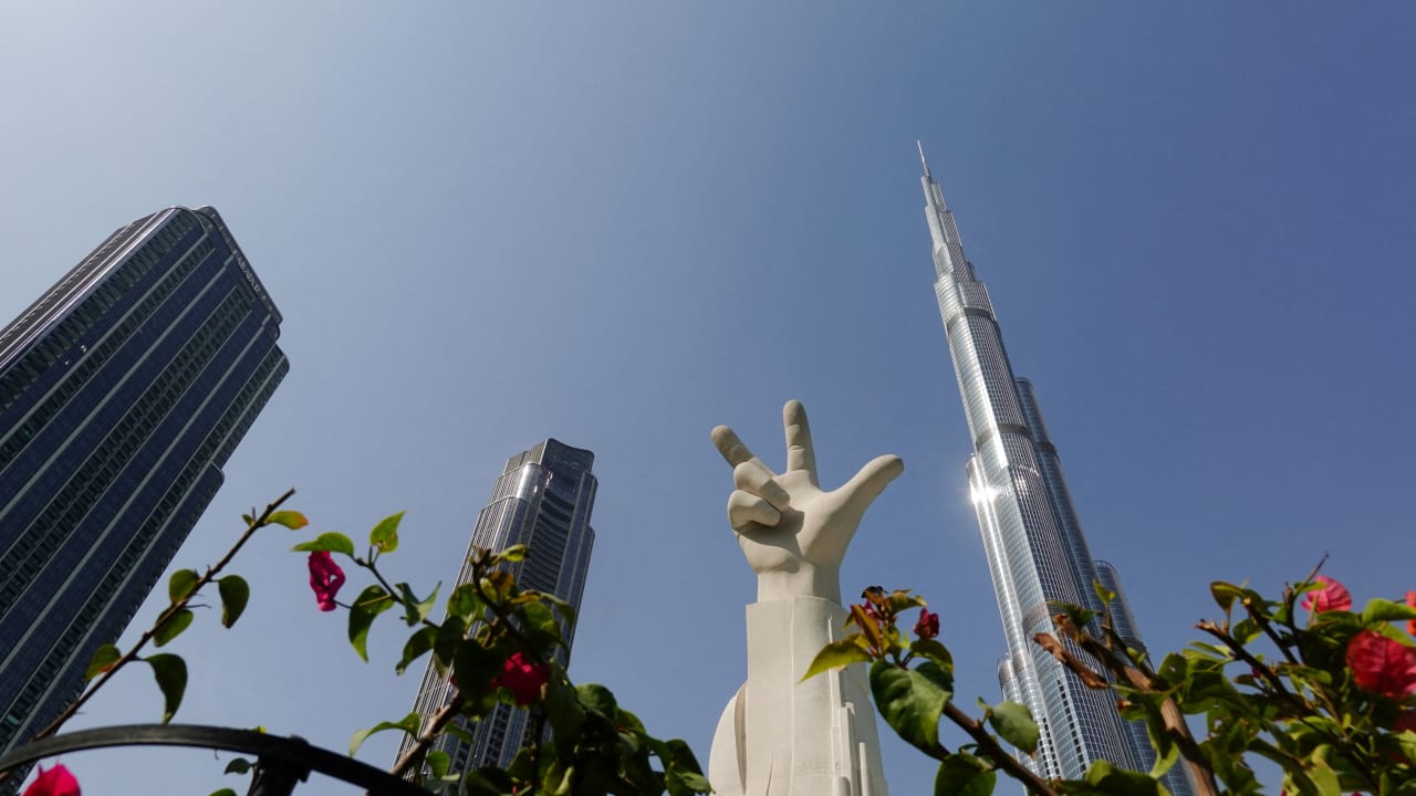 A view of Burj Khalifa, after an Iranian attack, following United States and Israel strikes on Iran, in Dubai, United Arab Emirates, March 1, 2026