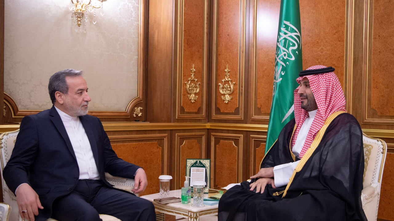 Saudi Crown Prince Mohammed bin Salman meets Iranian Foreign Minister Abbas Araghchi in Jeddah, Saudi Arabia, in July 2025. A 2023 deal between Saudi Arabia and Iran was marketed as a diplomatic masterstroke, but in light of recent events is collapsing.