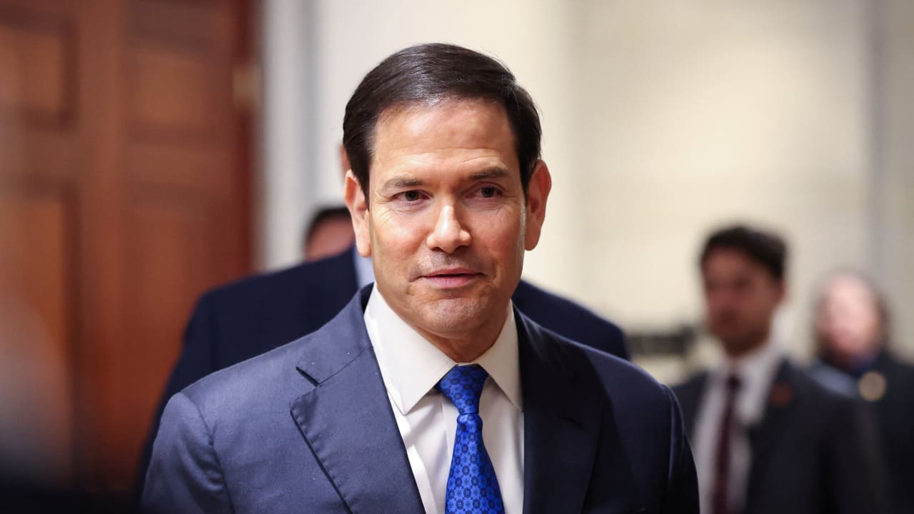 US Secretary of State Marco Rubio walks on the day of classified briefings for the U.S. Senate and House of Representatives on the situation in Iran, on Capitol Hill in Washington, DC, US, March 3, 2026.