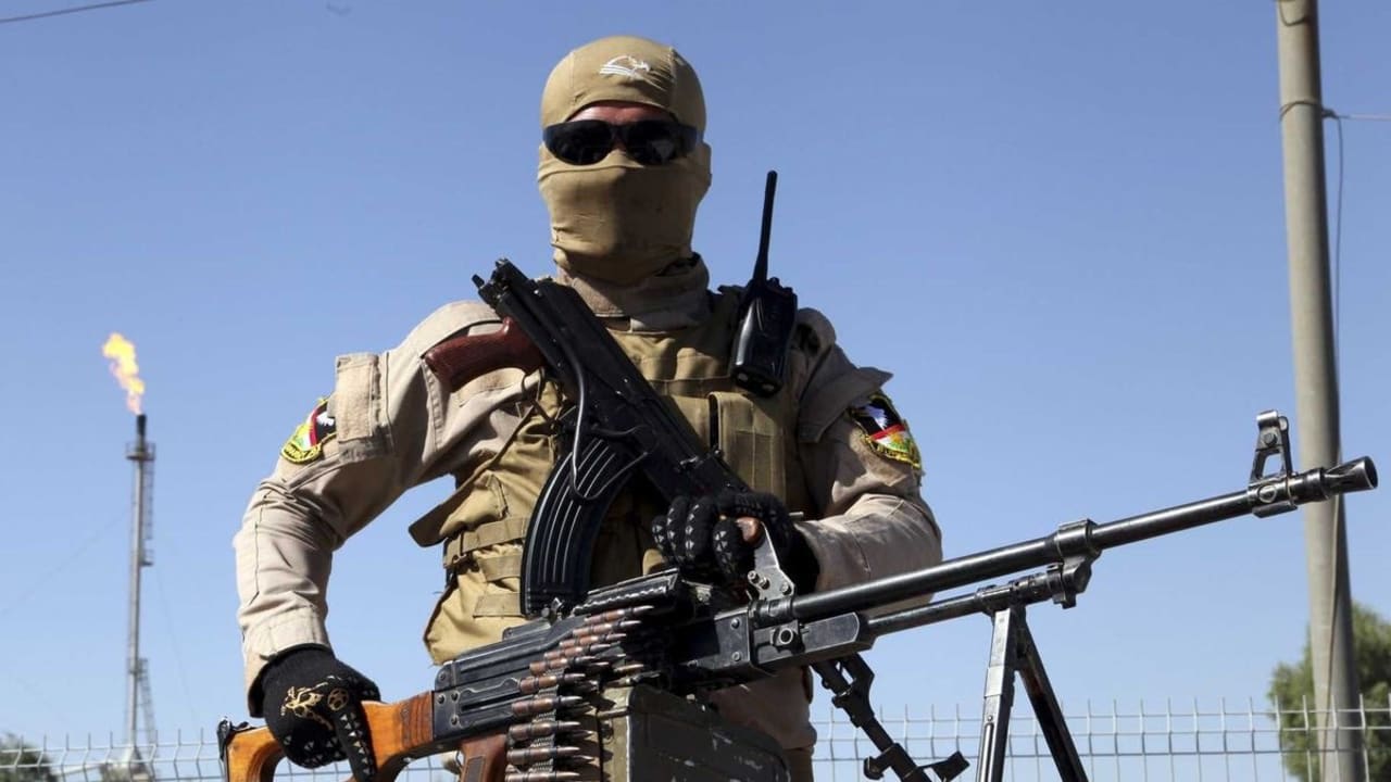 Un combatiente kurdo en Irak.