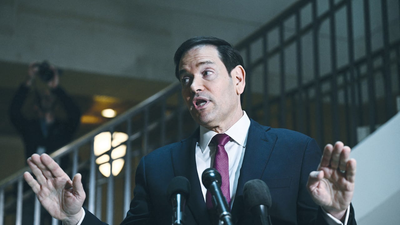 AS THE Trump administration pushes back against claims that Israel ‘dragged’ the United States into war with Iran, officials have worked to frame the conflict as driven by American strategic interests. Here, US Secretary of State Marco Rubio speaks to reporters at the US Capitol in Washington