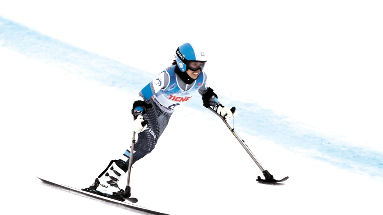 SHEINA VASPI is Israel’s first athlete to compete in the Winter Paralympic Games, she will be skiing – on one leg – down the slopes of Cortina, Italy over the next few days. (photo credit: FIS and Eliyahu Feller/Courtesy)