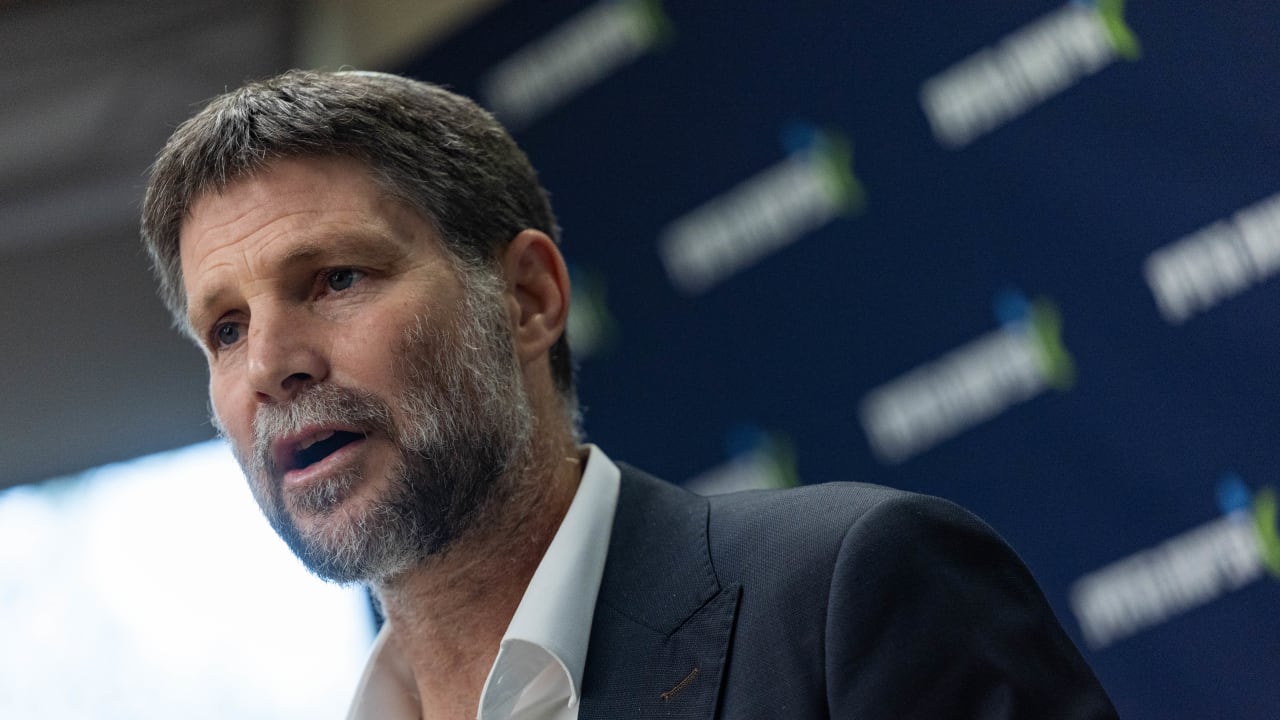Minister of Finance and Head of the Religious Zionist Party Bezalel Smotrich leads a faction meeting at the Knesset, the Israeli parliament in Jerusalem, February 23, 2026.