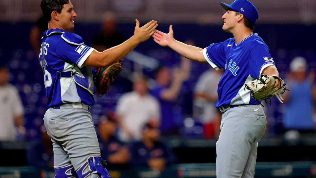 Israeli pitcher-catcher duo, Ben Simons and C.J. Stubbs.