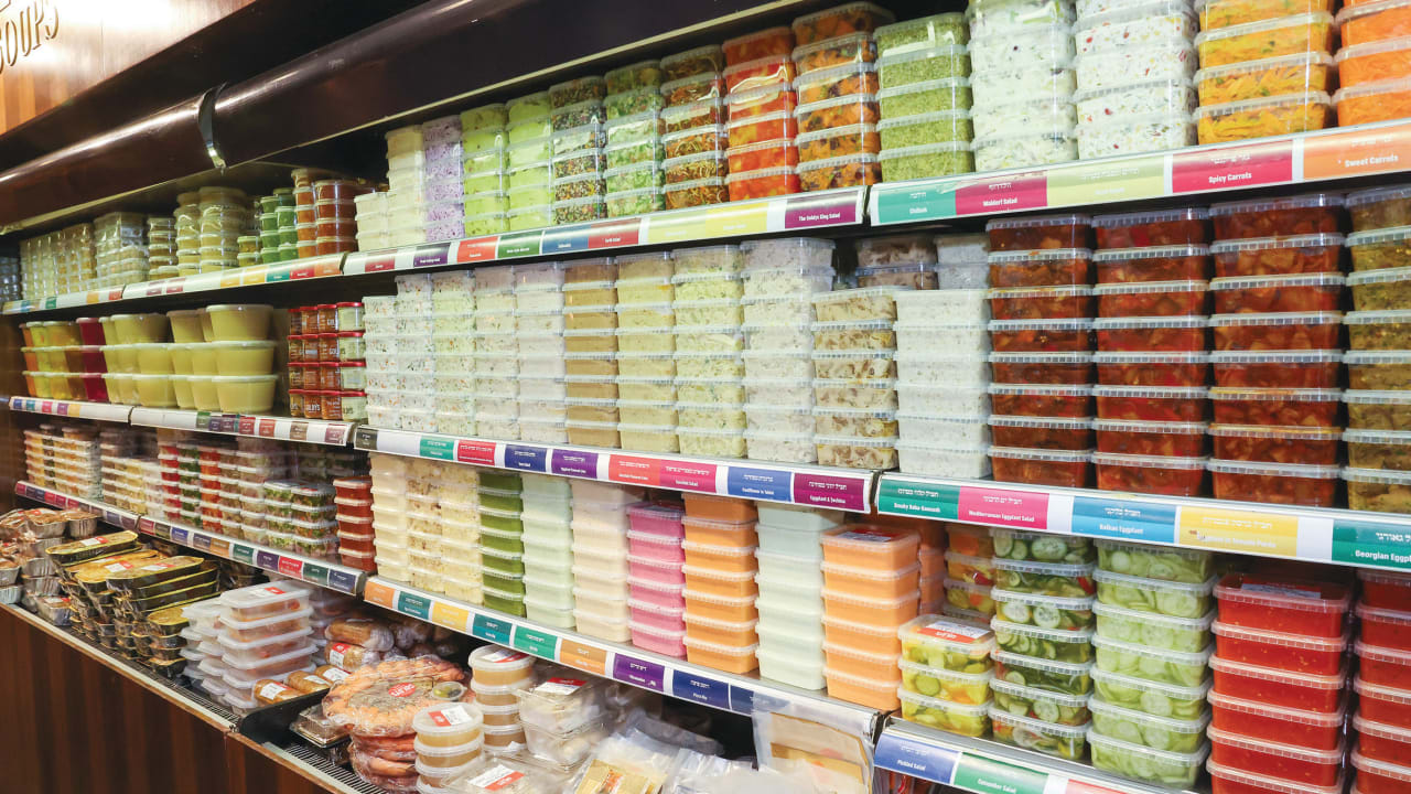 Goldy's boasts a wide assortment of salads and dips.