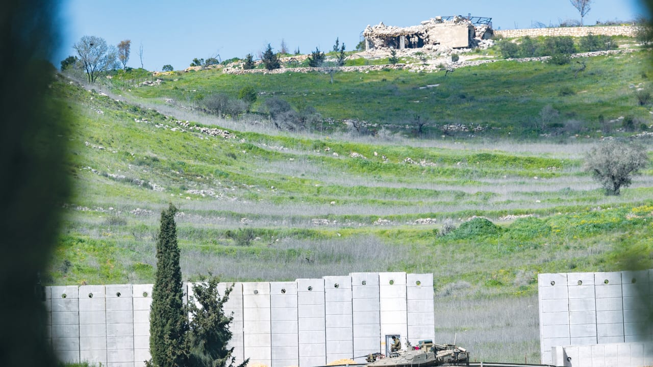 ISRAEL IS acting to create immediate security for the communities along the border with Lebanon – pushing Hezbollah away from the frontier, and establishing a buffer to reduce the threat to those communities. Here, an Israeli tank patrols along the border in Upper Galilee.