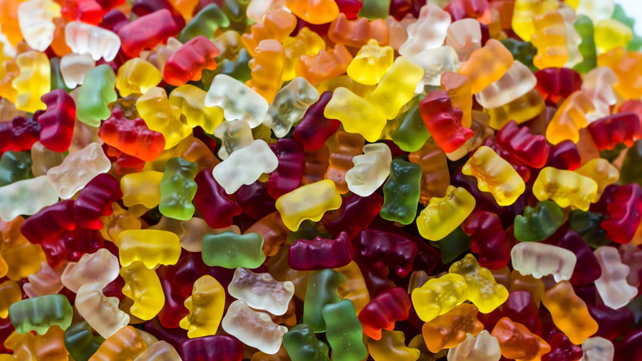 Gummi bears. Illustration. 
