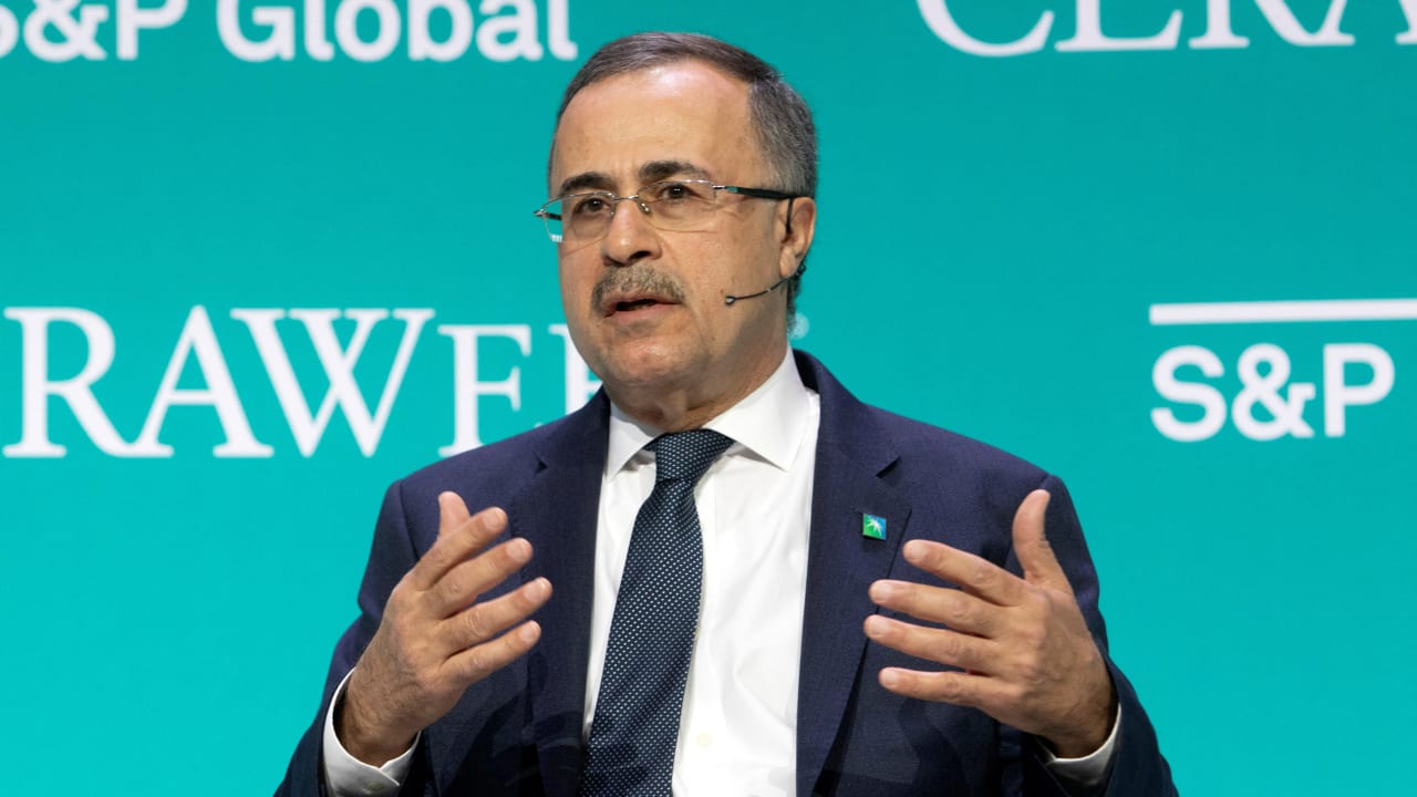  Amin H. Nasser, President & Chief Executive Officer Saudi Aramco, speaks during the CERAWeek energy conference in Houston, Texas, US March 8, 2022. 
