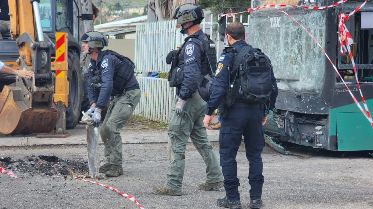 Two wounded after Hezbollah rocket shrapnel hits bus in Kiryat Shmona