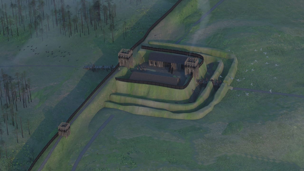 The Boclair Road Roman Fortlet as it may once have been, March 25, 2026.