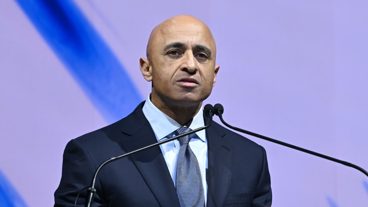 United Arab Emirates Ambassador to the US Yousef Al Otaiba shares remarks at ADL Never is Now at Javits Center on March 03, 2025 in New York City.