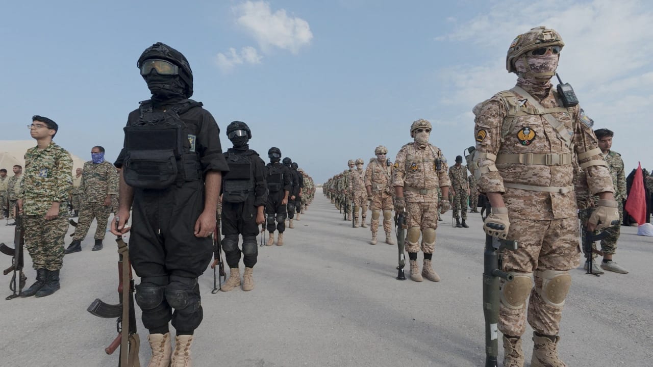 Members of the Islamic Revolutionary Guard Corps (IRGC) attend an exercise in southern Iran, in this handout image obtained on February 16, 2026; illustrative.