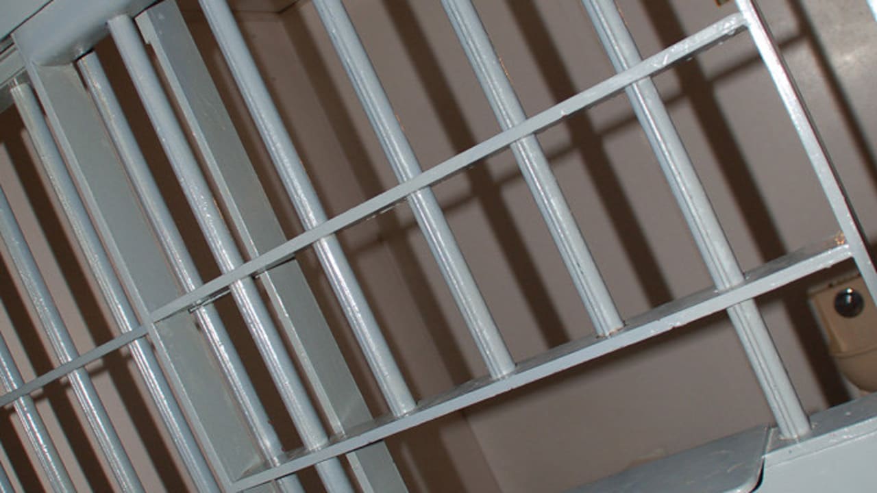 Jail cell. Illustration. 