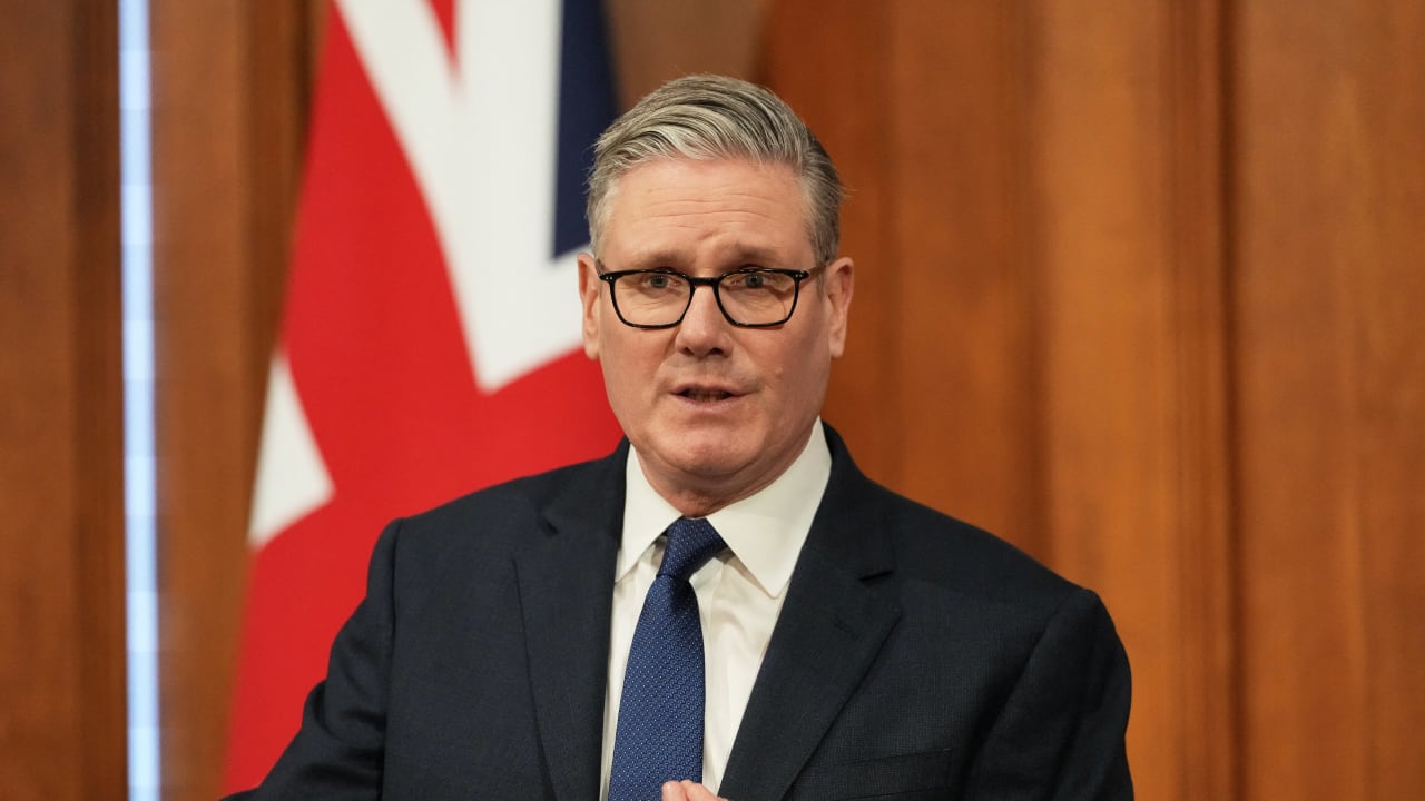 Britain's Prime Minister Keir Starmer speaks during a press conference at Downing Street in London, Britain, April 1, 2026. 