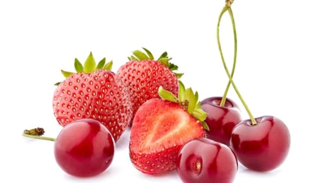 Strawberries and cherries