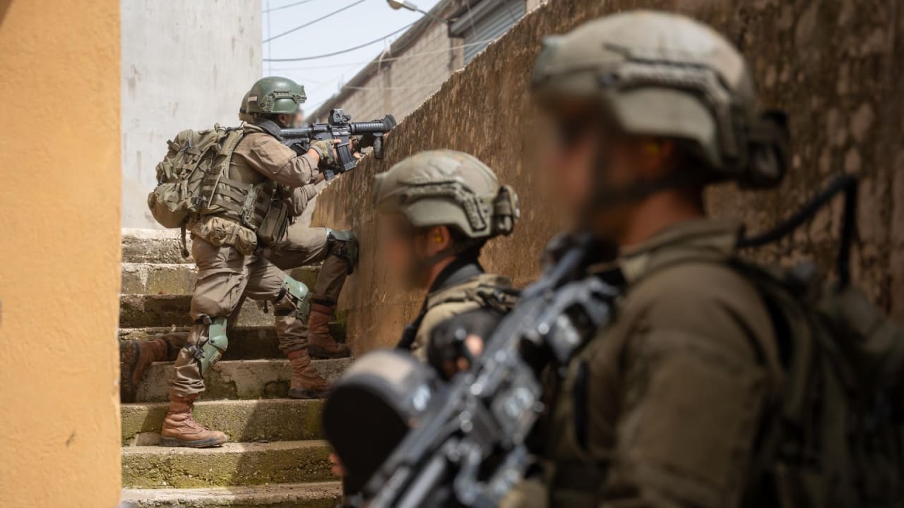 IDF soldiers of the Paratroopers Brigade, operating under the 98th Division, seen during operational activity in southern Lebanon, April 2026.