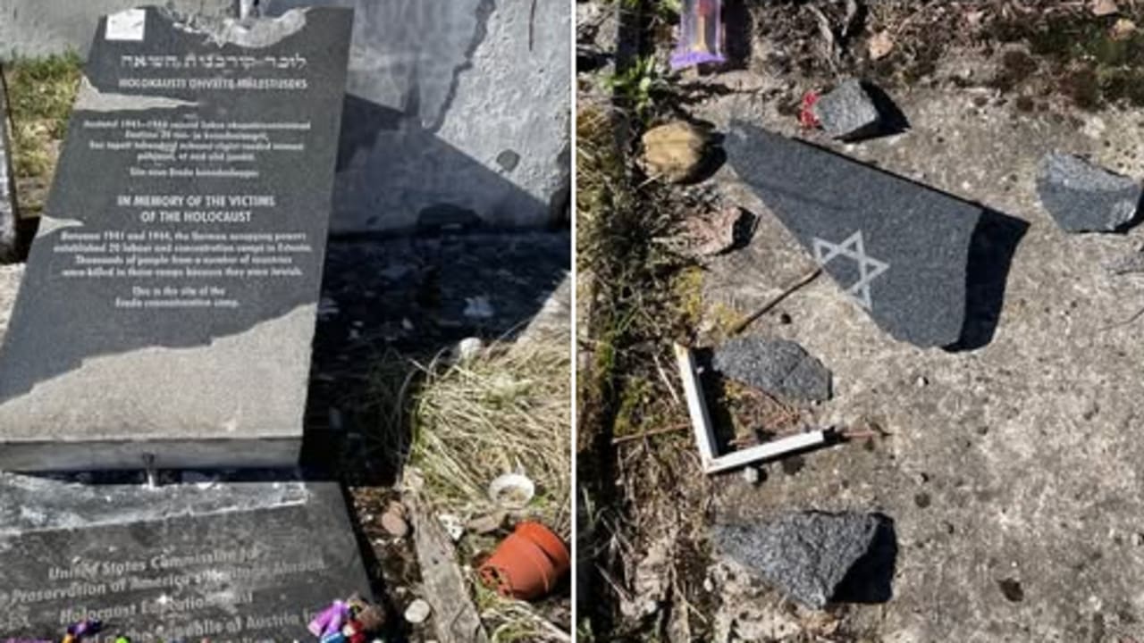 Estonian Holocaust memorial 'extensively damaged' by vandalism