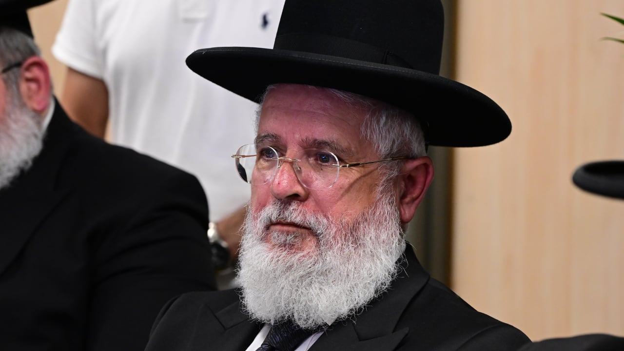 Newly elected Tel Aviv-Jaffa Chief Rabbi Zevadia Cohen, April 26, 2026.