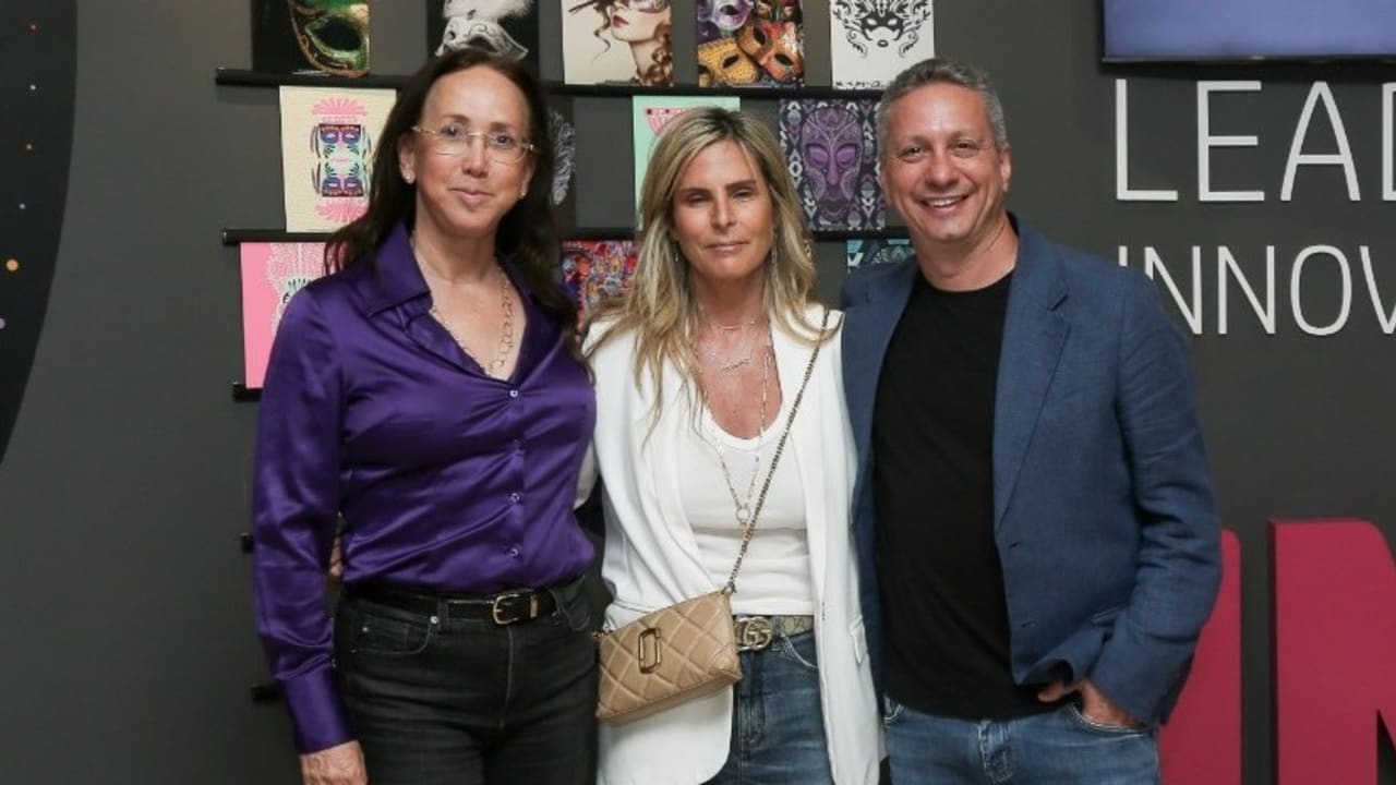 Noam Zilbershtain, senior vice president and general manager, HP Indigo; Adi Soffer Teeni, CEO of Meta Israel, vice president and member of the EMEA leadership team; and Karin Mayer Rubinstein, CEO and president of IATI.