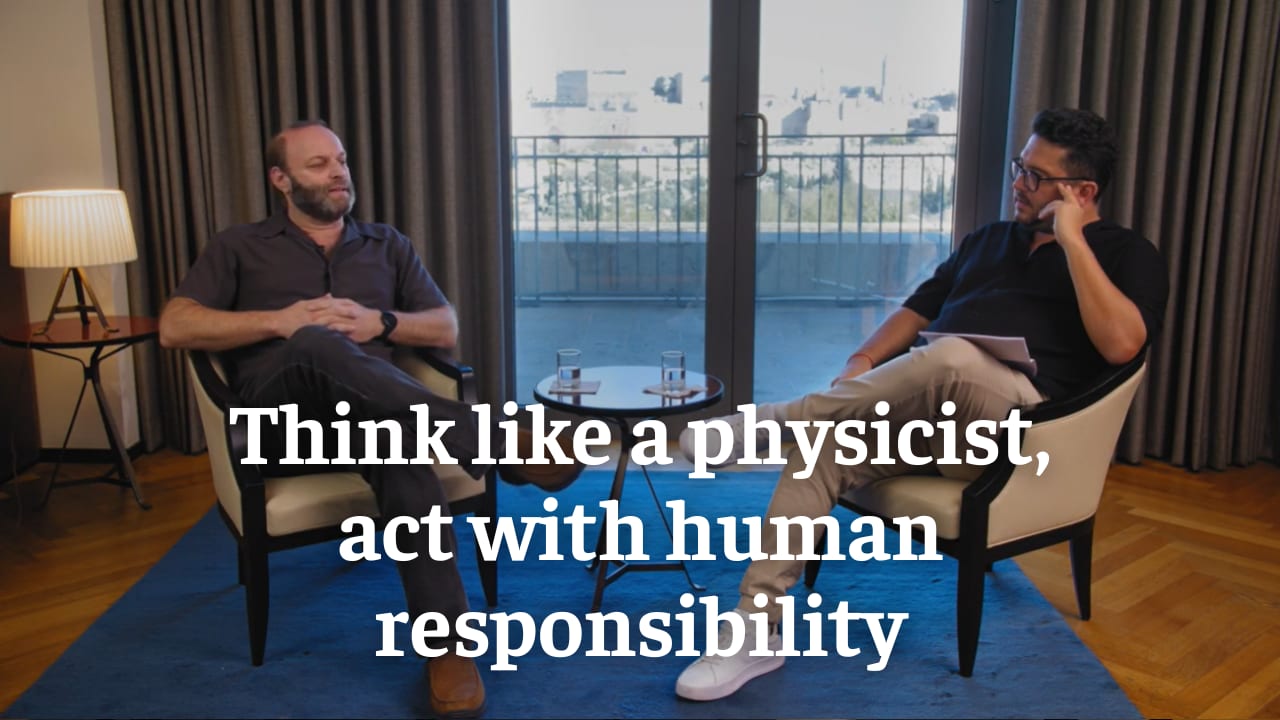  Professor Yaniv Dover speaks with Maor Zaguri (photo credit: screenshot)