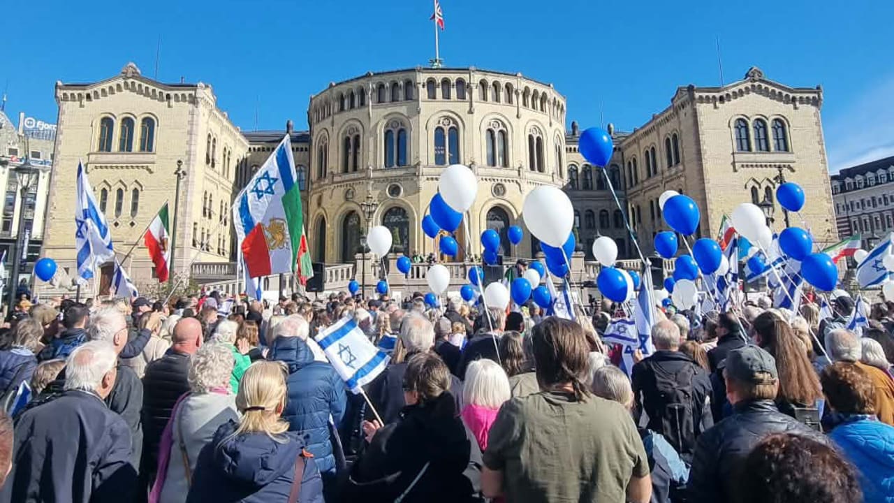 Israeli Independence Day celebration in Oslo, Norway. April 26, 2026.