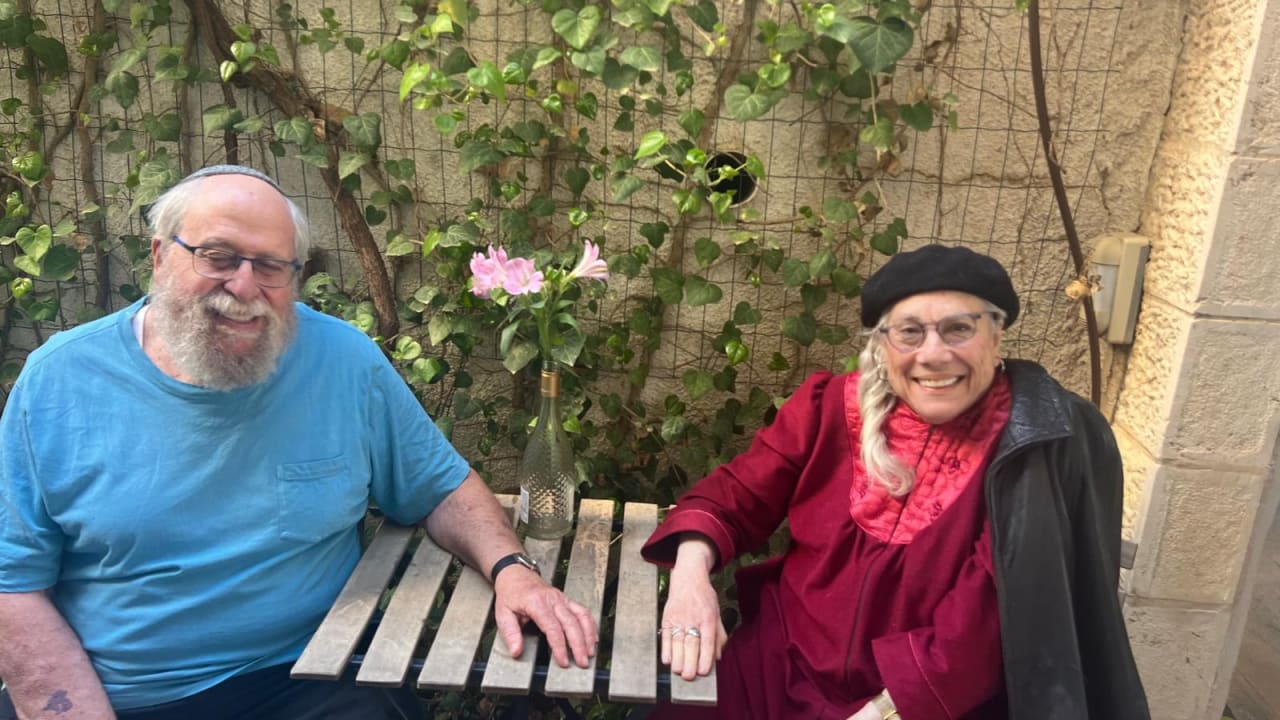 Devorah Ahavah Gerzoff with husband Simcha Moshe.  (photo credit: Courtesy Devorah Ahavah Gerzoff)