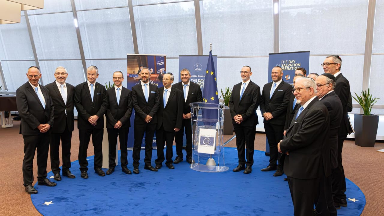 COUNCIL OF Europe officials gather in Strasbourg, France to mark “Liberation and Rescue Day,” May 2026.