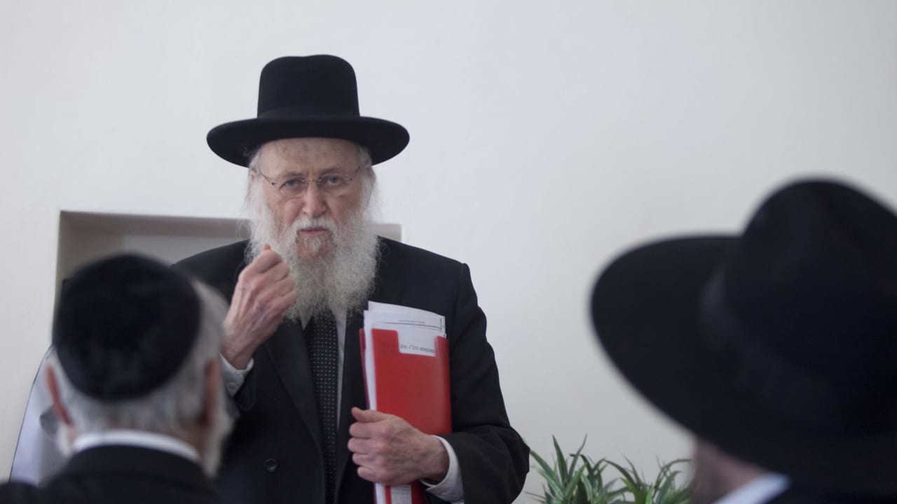 Rabbi Simcha Hakohen Kook seen during a visit at King David's tomb, on Mt Zion in Jerusalem. The site is viewed as the burial place of David, King of Israel, according to a tradition beginning in the 12th century. May 01, 2014.