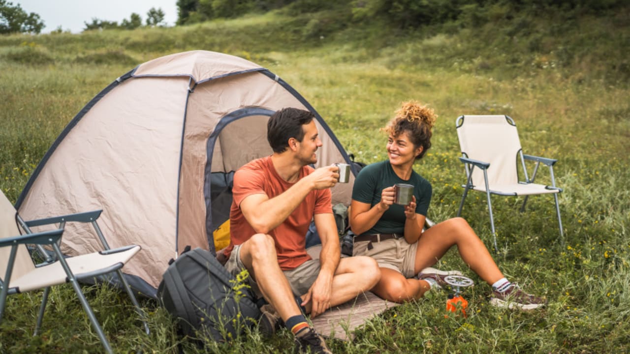 Camping in Nature.