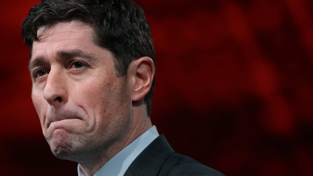Minneapolis Mayor Jacob Frey addresses the winter meeting of the U.S. Conference of Mayors on January 29, 2026 in Washington, DC. 