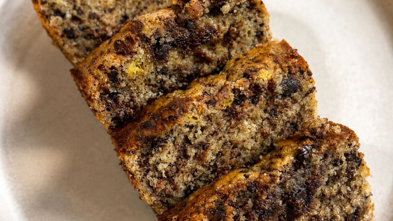 Easy-to-make and delicious banana cake.